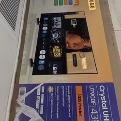 Brand New Samsung 43” 4K Crystal UHD TV (2025 Model)
