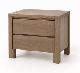 ALSA Wood 2-Drawer Nightstand