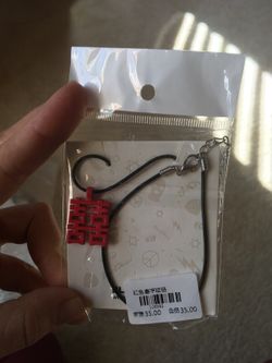 Cute necklace with Chinese double happiness character