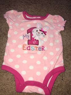 1st Easter outfit onesie