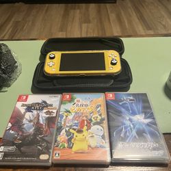 Pokemon Switch lite With Games And case