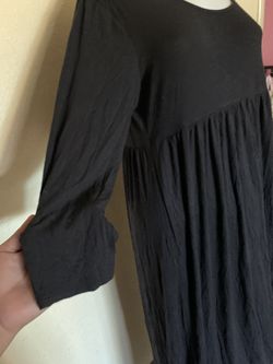Large Black Maternity Dress