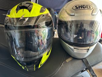 Shoei and Scorpion Helmets-size Mediun
