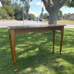 Vintage Oak Console Table 
