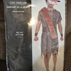 Halloween Costume Cave DWELLER ADULT LARGE