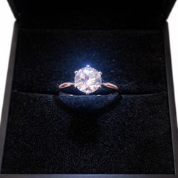 Ct Moissanite Ring — S925 — $160 OBO