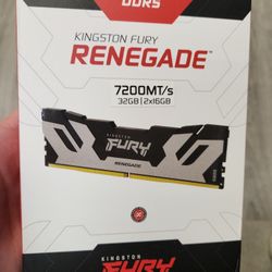 Kingston FURY Renegade 32GB (2x16GB) 7200MT/s DDR5 Desktop Memory (Kit of 2)