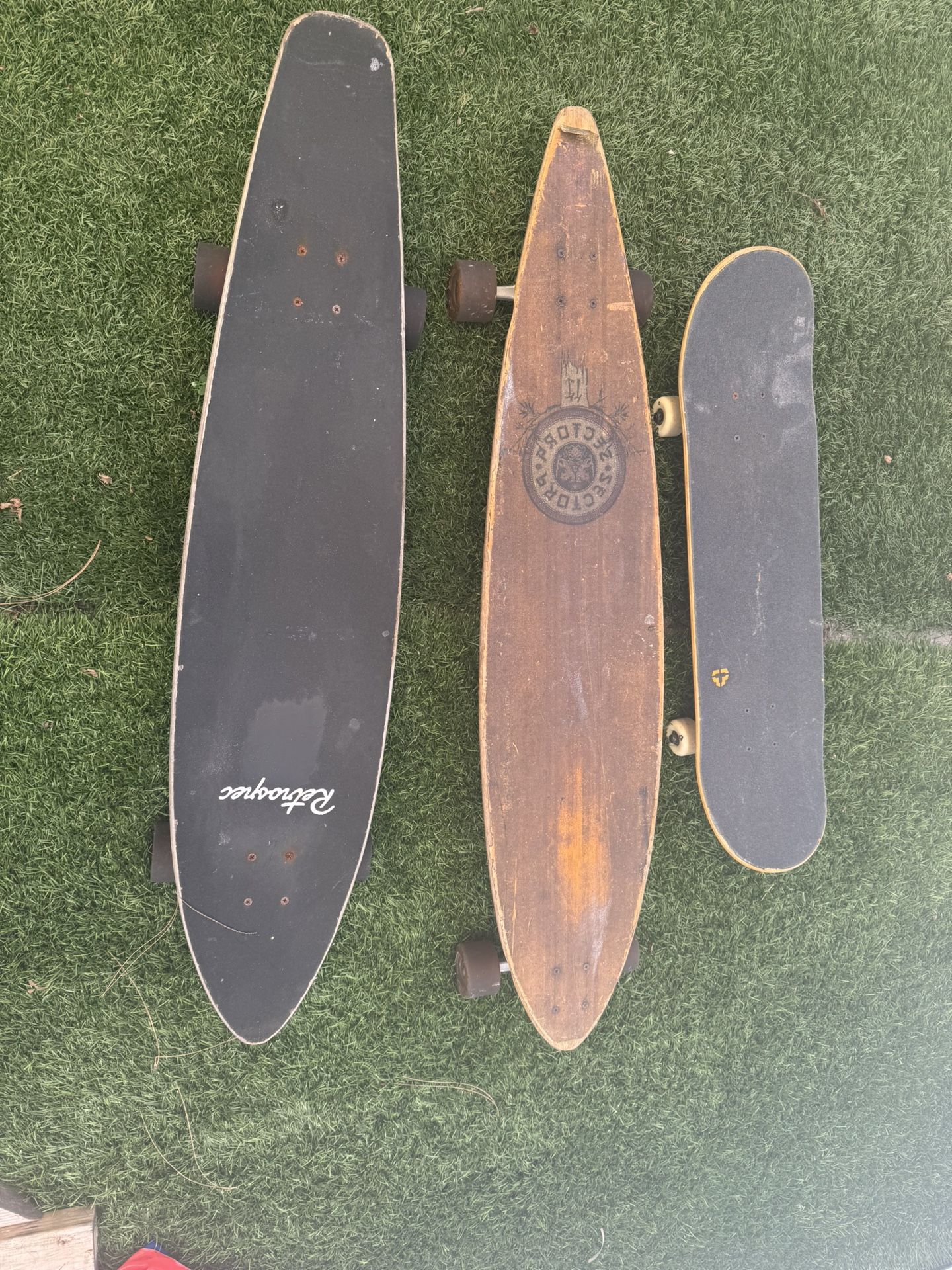 Longboard And Skateboard. 