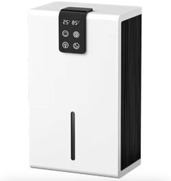 Household Dehumidifier with LCD Humidity Monitoring Function, Basement Bathroom Dehumidifier, Automatic Shutoff, 7 Colors LED Light