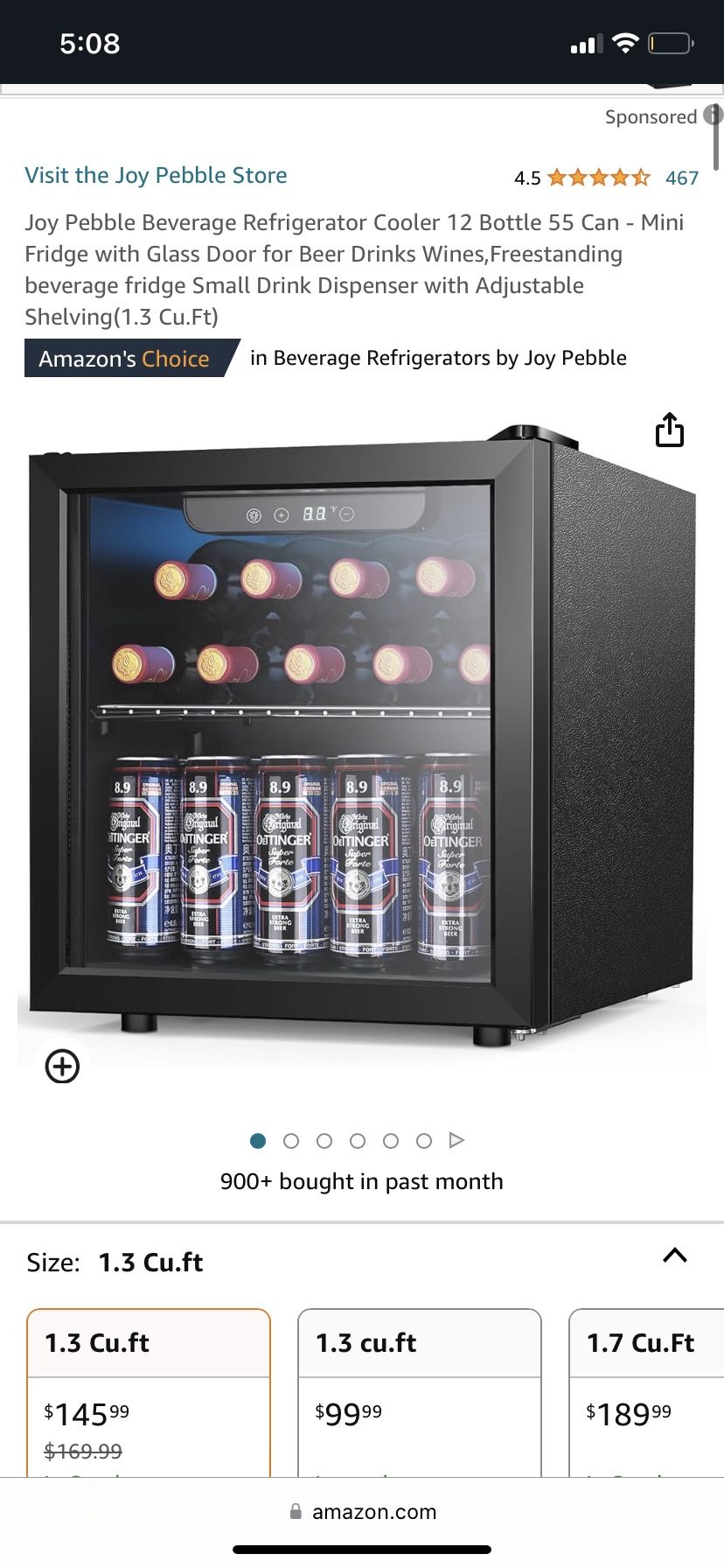 Joy Pebble Mini Fridge