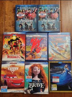 Disney Blu Ray DVD Movies New Sealed