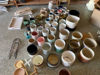 Large Lot of Plant Supplies + 60 Pots