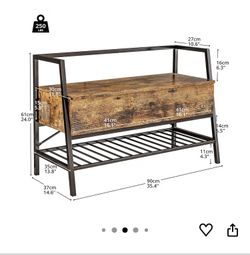 Storage Bench/ Shoe Rack