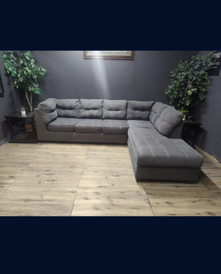 Two Piece Gray Sectional