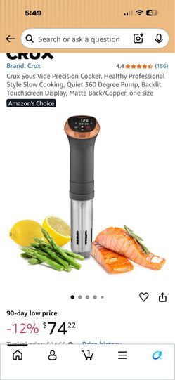 Crux Sous Vide Professional Style Cooker