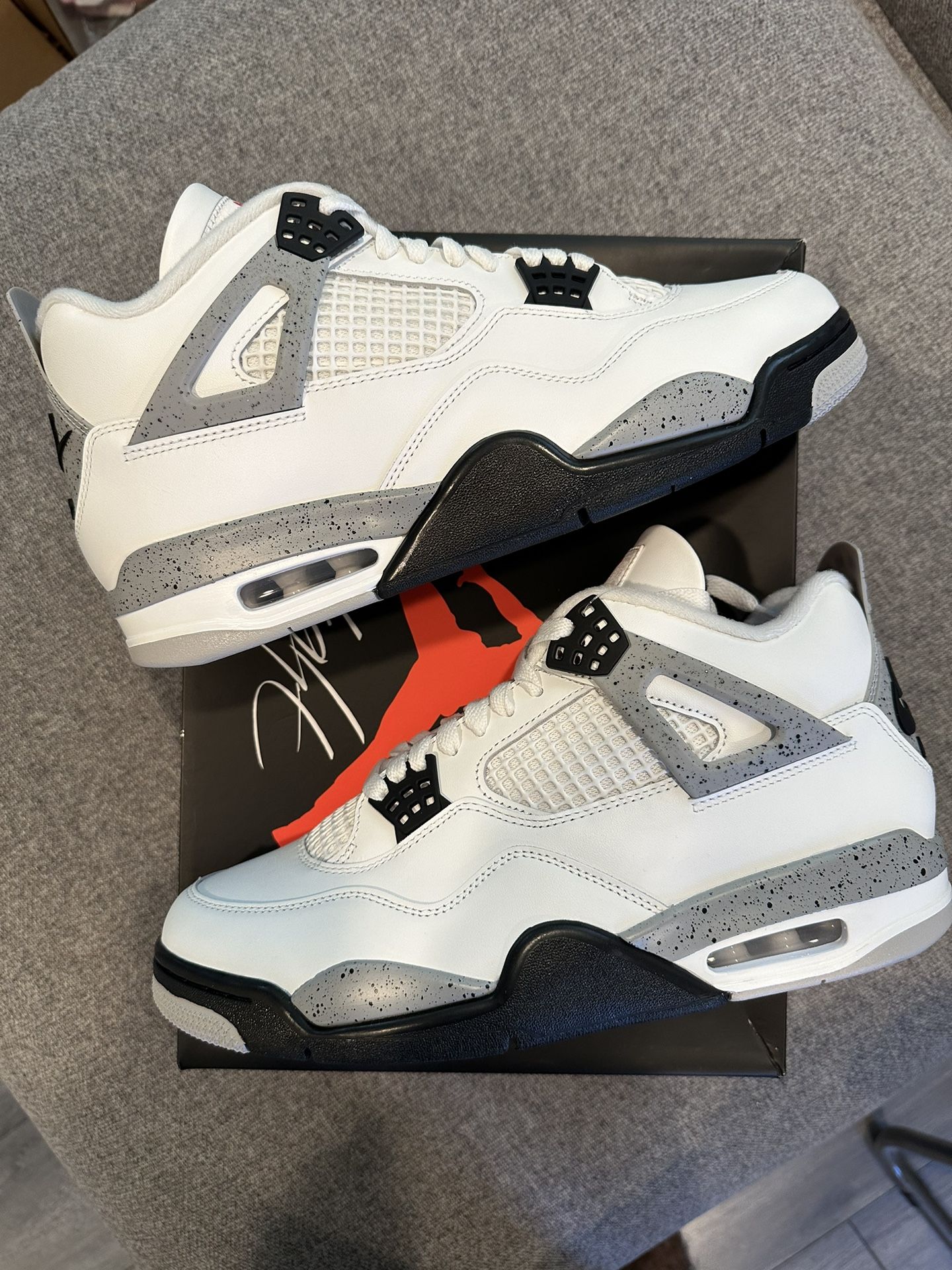 Jordan 4 White Cement (2025) Brand New Sz 10