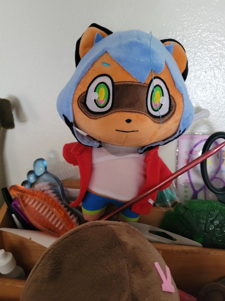 Toy Raccoon Plush Kagemori Michiru plushie