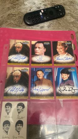 Star Trek cast autograph cards 1999 deep space nine authentic on card auto