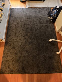Dark gray rug
