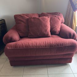 Red Loveseat sofa