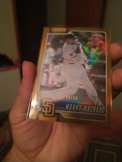 Manny Machado Topps chrome Gold 14/50