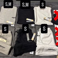 Essentials shirts and shorts
