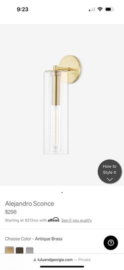 Lulu And Georgia Gold Sconces