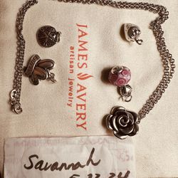 James Avery Pendant And Charms (some Retired) 