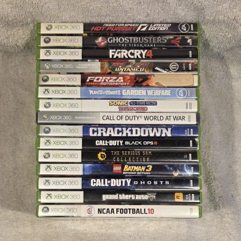 MICROSOFT XBOX & XBOX 360 VIDEO GAMES w/DIFFERENT PRICES * LOT VARIETY DISK DISC GAME
