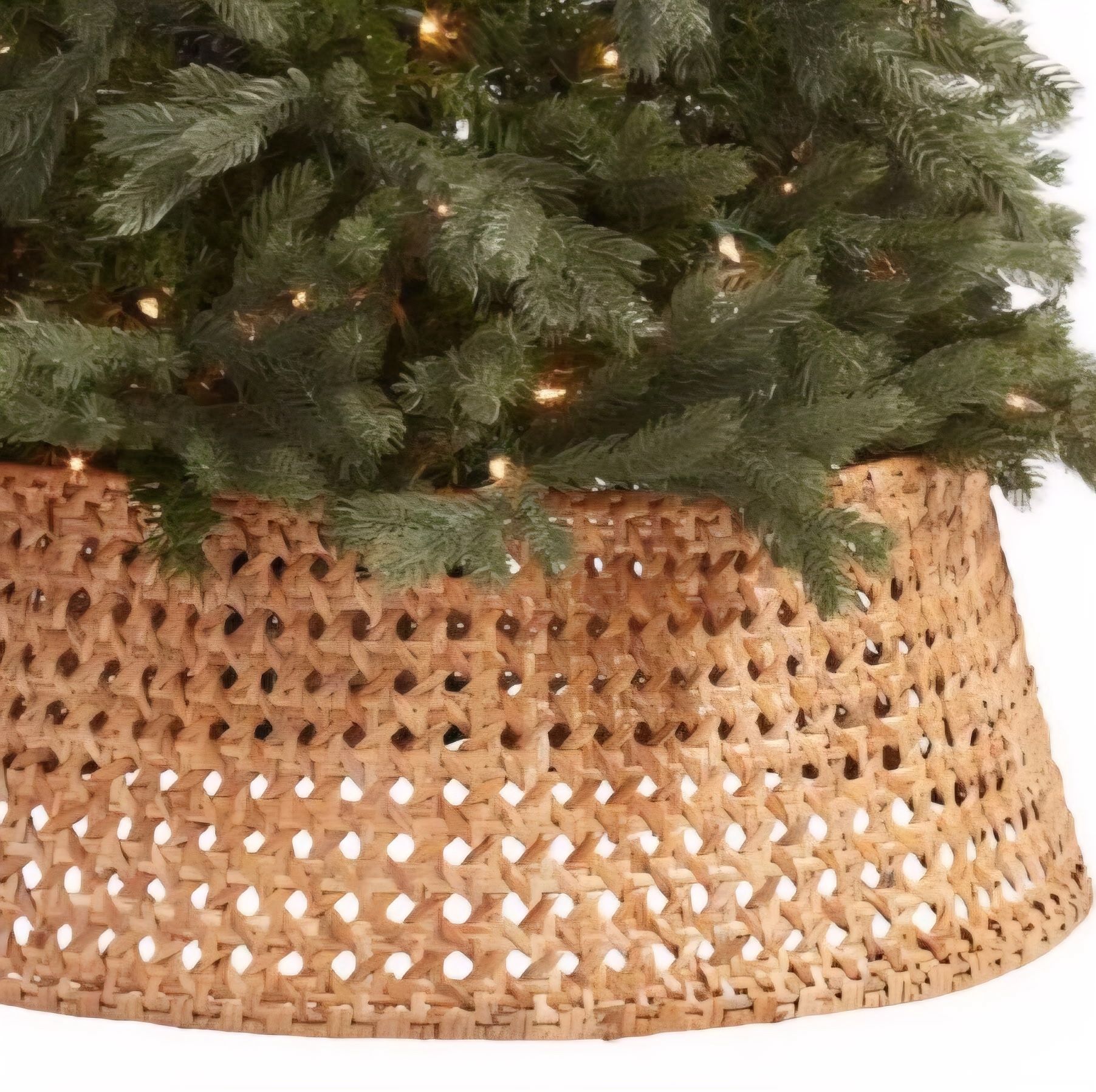 Huntington Home Natural Woven Rattan Tree Collar