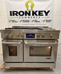 Jenn-Air JGRP548WP02 48in Dual-Fuel Pro-Style Range — Pro Tested & Working