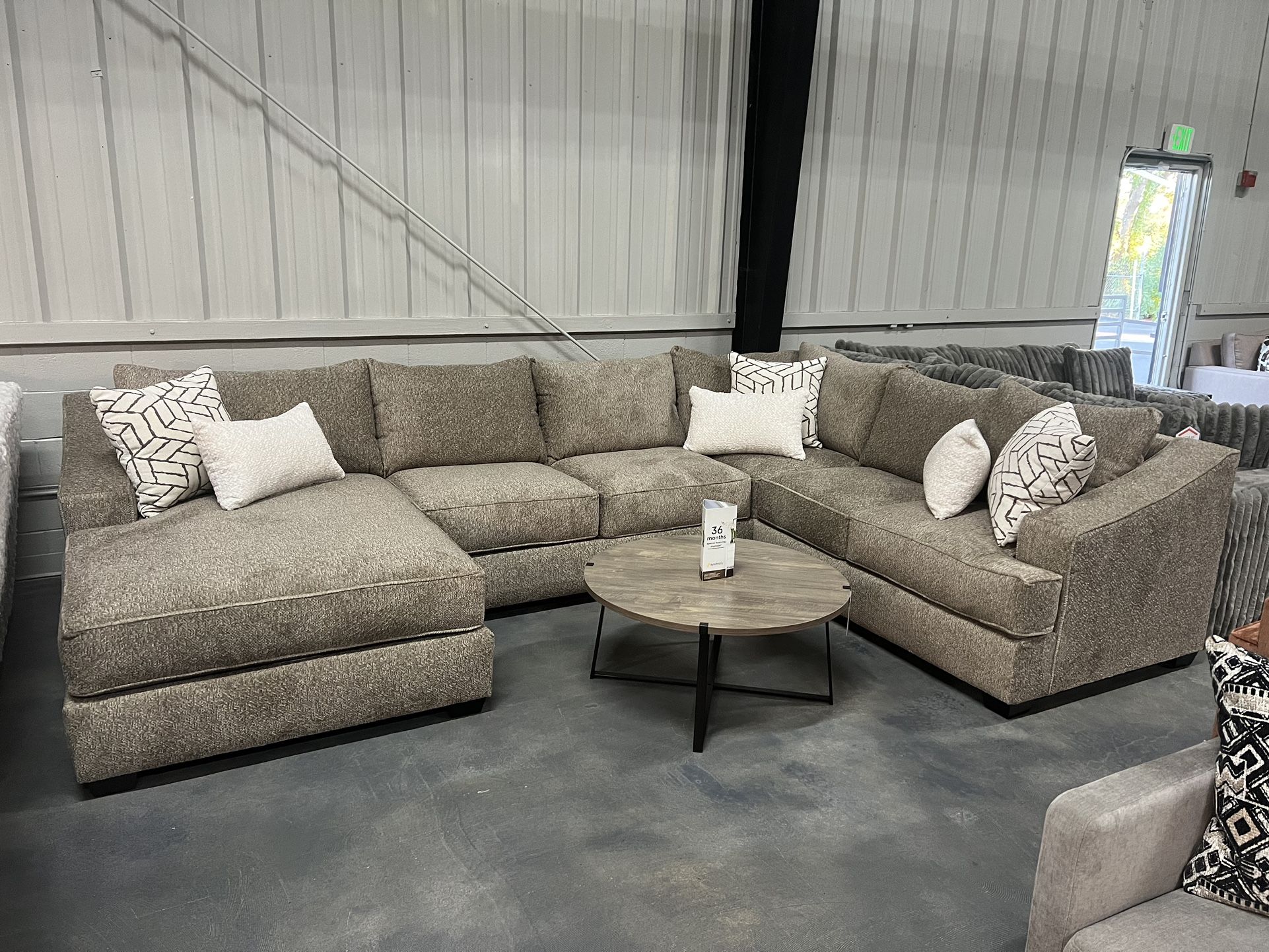 Extra Deep Plush Sectional 148” X 102”