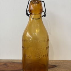 Vintage Thatcher’s Dairy Flip Top Milk Bottle One Quart