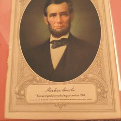 Lithograph. Abe.   Lincoln  By Rice Of Washington Abe Lincoln 