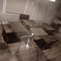 Glass Table With Chairs
