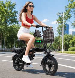 – Furider 14” Foldable Electric Bike  🚴 Perfect for commuting, shopping, campus, and everyday riding.  Features  * ⚡ 560W Brushless Motor * 🚀 Top Sp