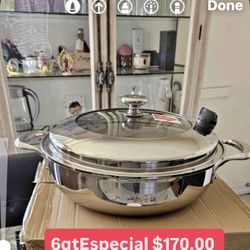 Caserola De 6qt De La Vida Sana 5 Capas De Acero Inoxidable $170.00 Princess House Ventas Finales 