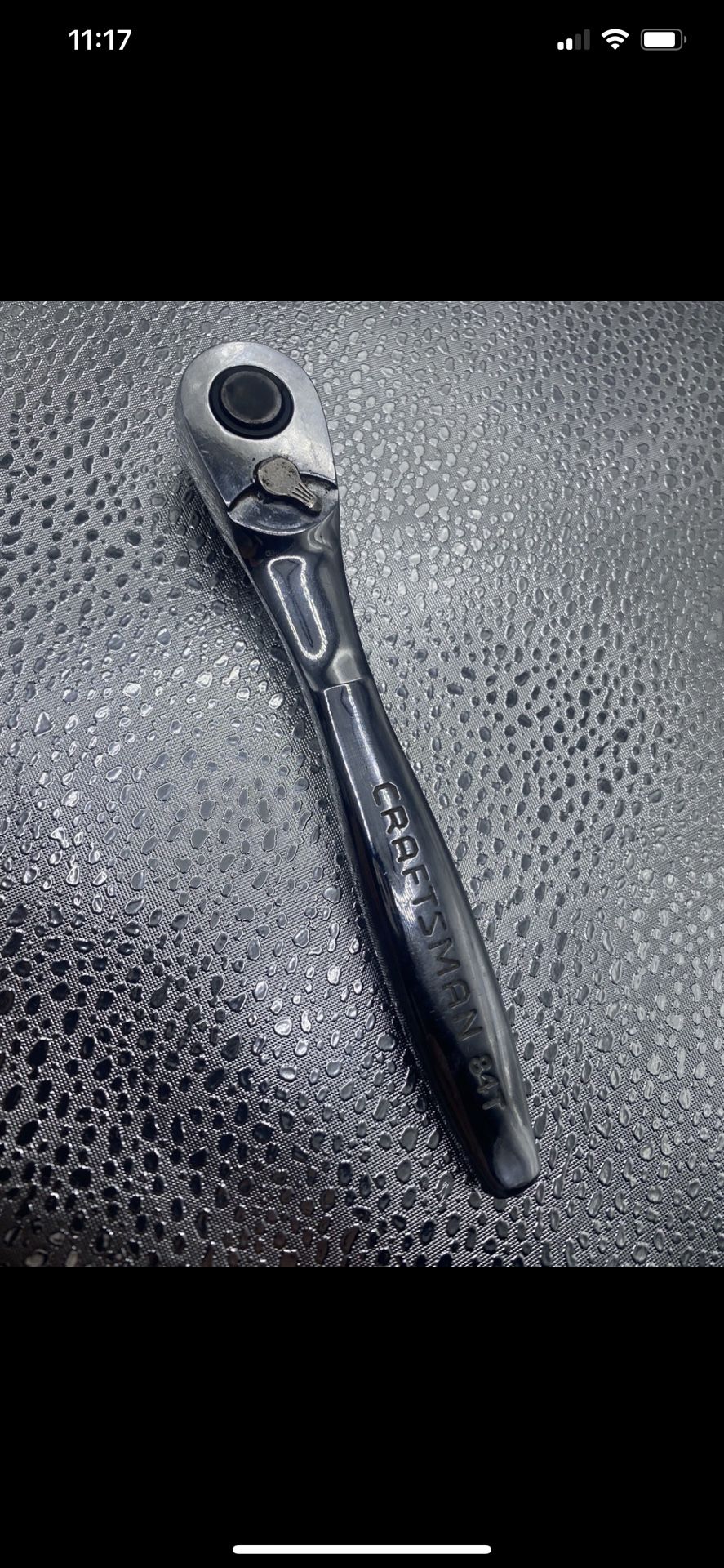 Craftsman L-AG 44994 Full Polished Quick Release Thin 1/4” Drive Ratchet RARE