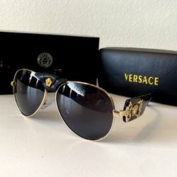 New Versace  Aviator Sunglasses 