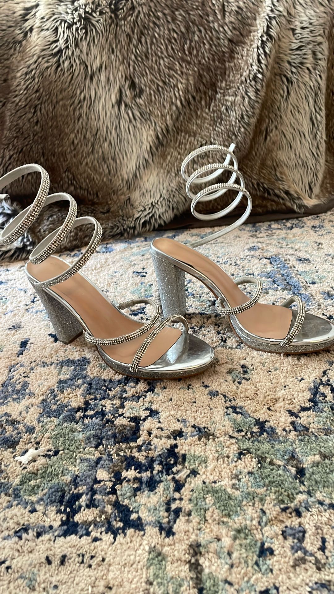 Size 7 Silver Heels $7