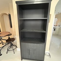 Wood bookcase - espresso brown