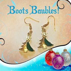 Christmas Tree Charm Earrings 