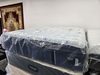 Same day delivery service Stern Foster queen size pillow top soft mattress box spring special