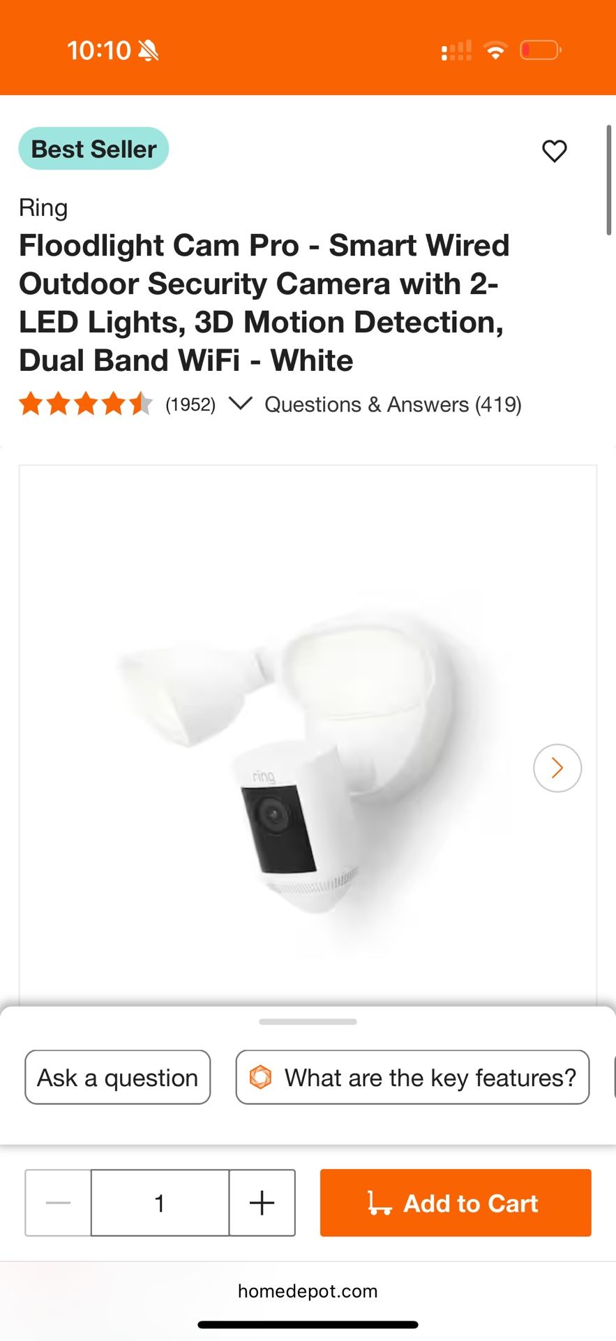 Ring Flood Light