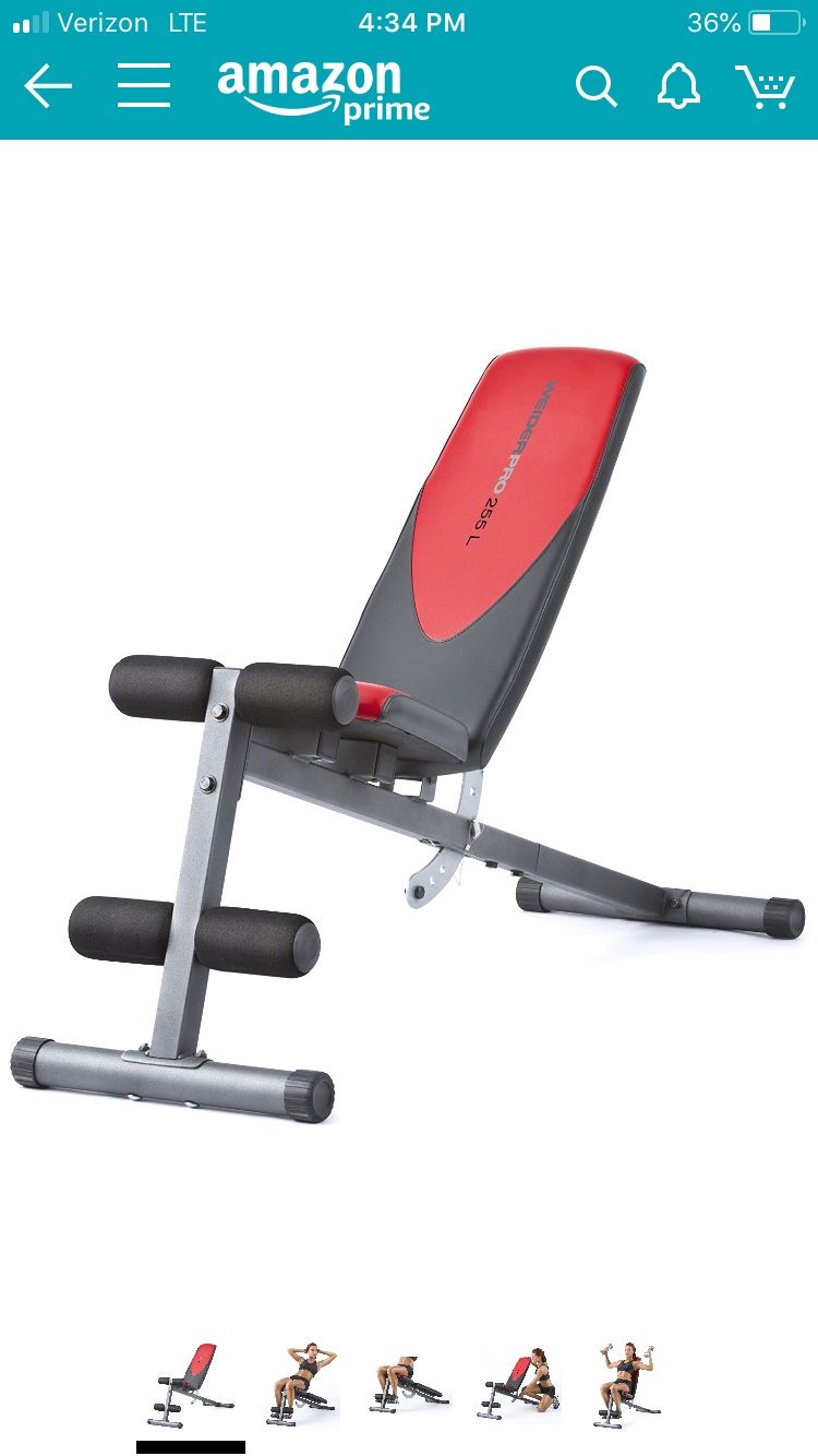 Weider Pro 255 L Slant Board (Ab Bench)
