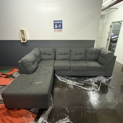 Grey L Couch Sofa