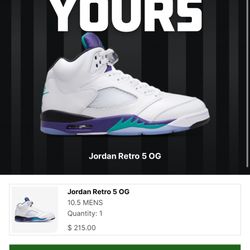 Jordan 5 Grape
