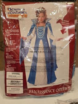 Renaissance Queen costumes (Kids Size XS 4-6)