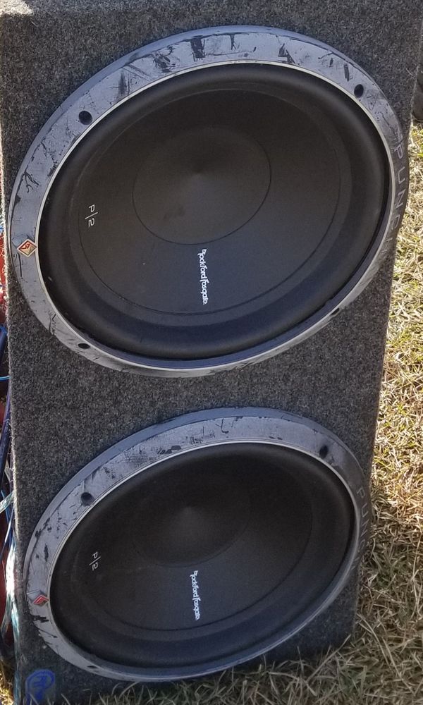 Rockford Fosgate 15 inch Punch Speakers and The Punch 150 Amp. for Sale
