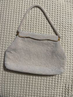 Vintage Beaded Ivory Purse
